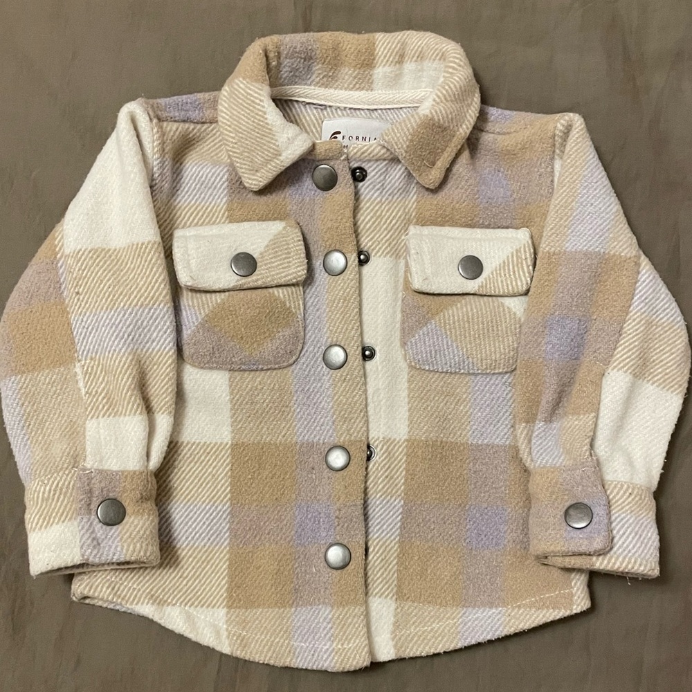 Fornia 6month Baby Girl Button-Up Jacket with Pockets